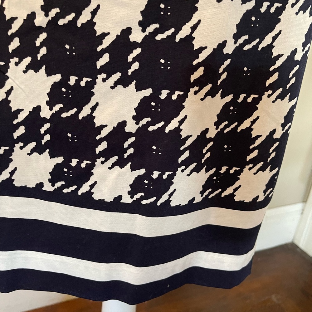 NWT Limited Navy & White Houndstooth Pencil Skirt size 16 - Picture 5 of 12